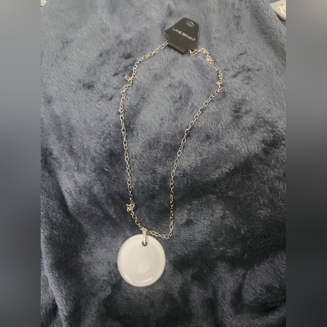 Lane Bryant Long Silver Necklace
